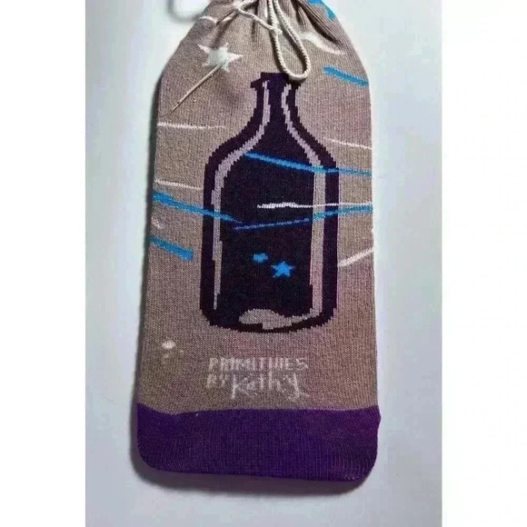 New “Let’s Be Partners In Wine “ Bottle Sock Kathy Primitives - Picture 5 of 6